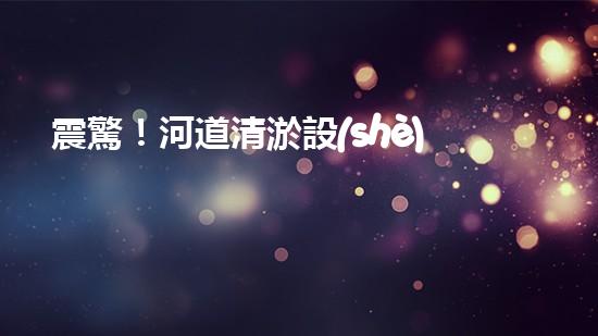 震驚！河道清淤設(shè)備機械哪家強？